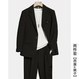 Spring Summer British Style Formal Blazer Men Korean