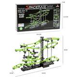 116-343Pcs Spacerail Roller Coaster Ball Toys Maze Race