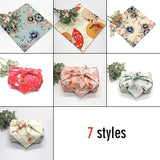 70x7090x90cm Japanese Handkerchief Furoshiki Double Side Floral Print