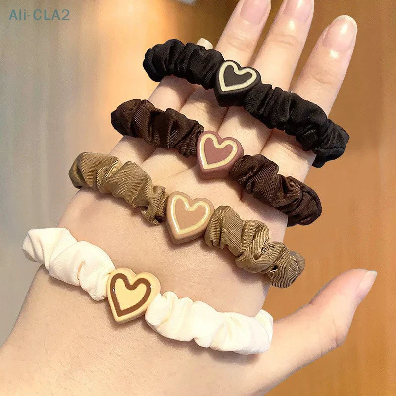 1PC New Korean Style Love Hair Ties Cute