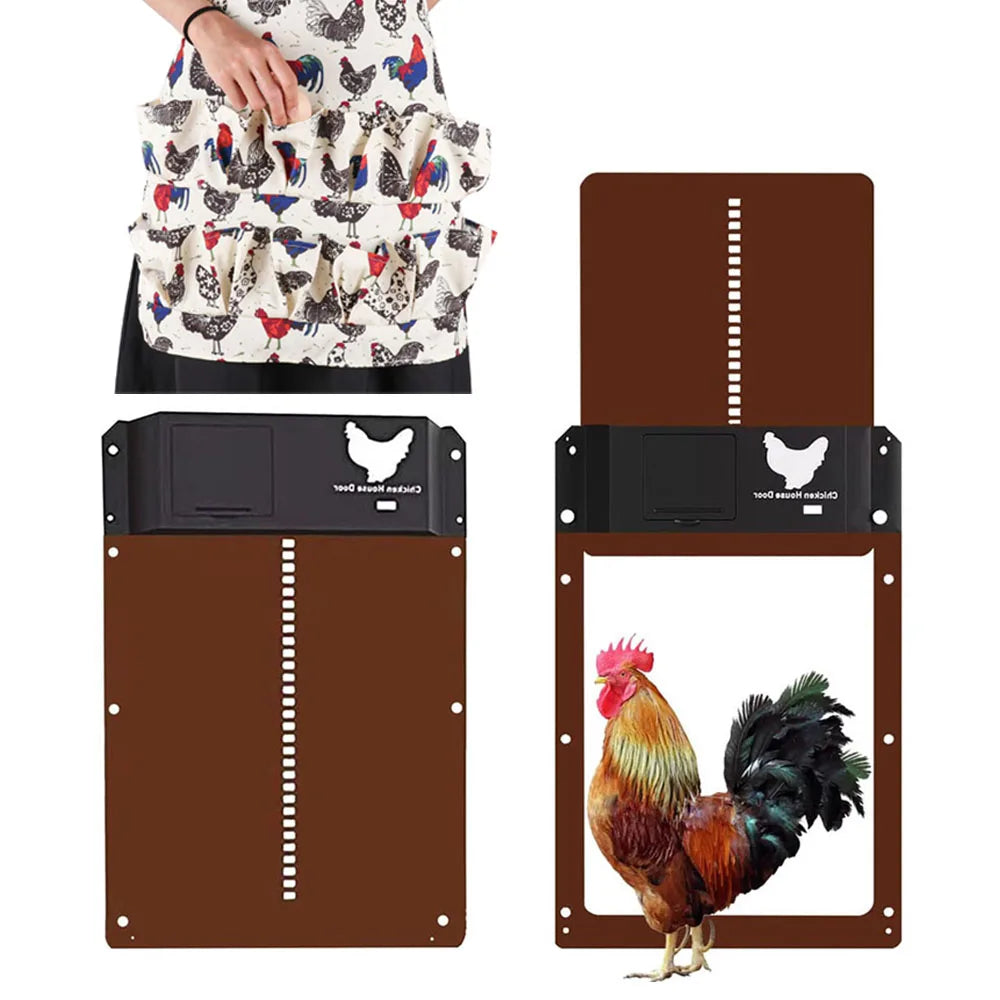 Automatic Chicken House Door with 12 Pockets Eggs