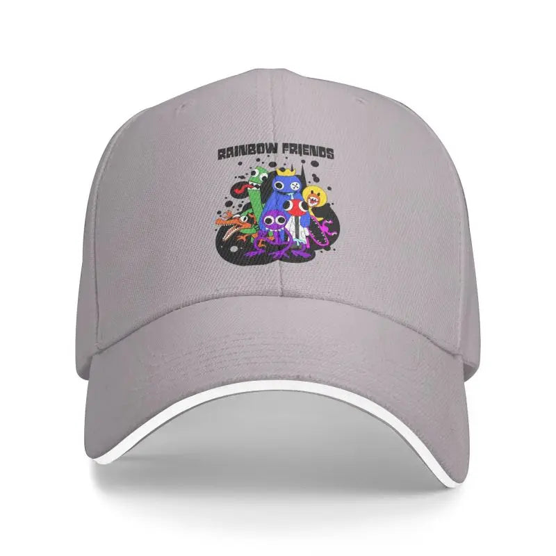 Custom Cute Rainbows Friend Play Gamer Baseball Cap