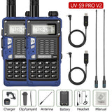 2PCS BaoFeng UV-S9 Pro V2 Walkie Talkie 10KM