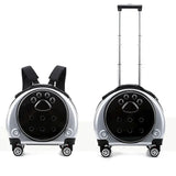Small Transparent Pet Trolley Case Capsule Portable Dog