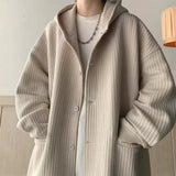 Men Sweatshirt Waffle Korea Version Jacket Loose Cardigan