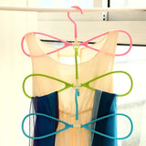 6Pcs/Set 8-Shaped Plastic Non-Slip Hanger Space Saving Clothes