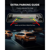 WOLFBOX G840S 12"IPS Dash Camera 4K Rearview Dash