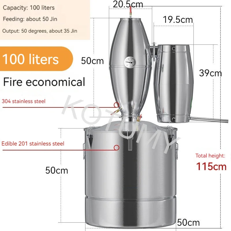 20L Water Alcohol Distiller Small Home Brewing Wine