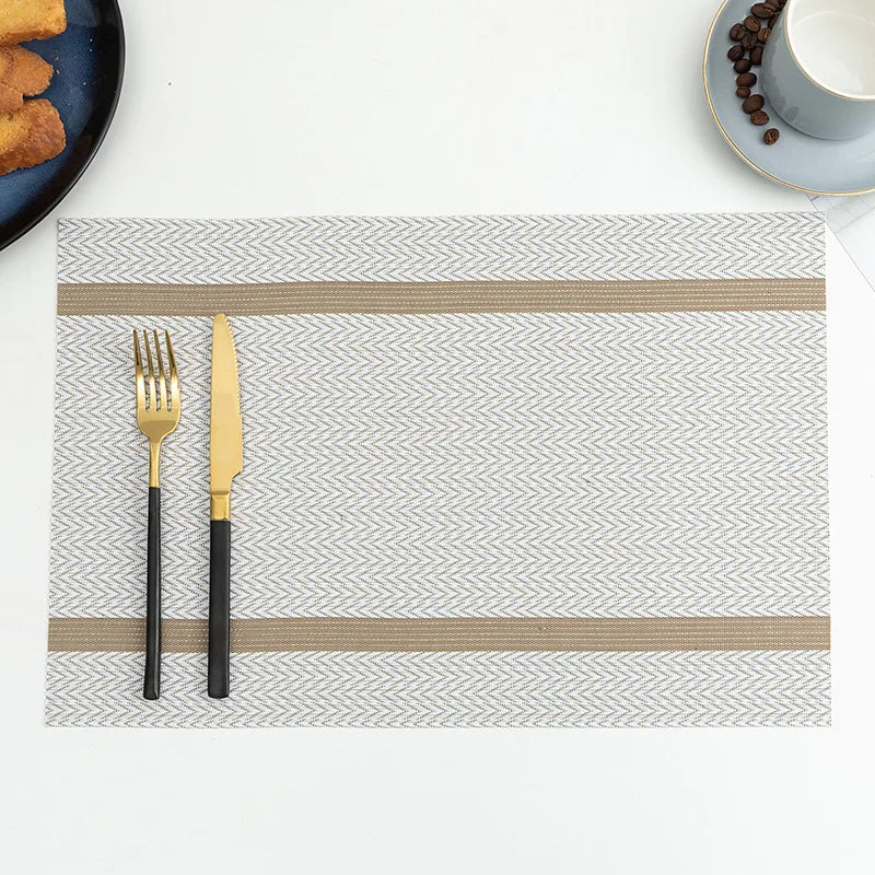 Set of 2/4 PVC Placemat for Dining Table