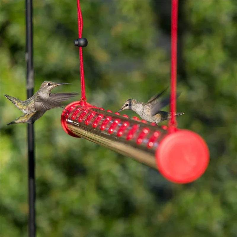 Hummingbird Feeder with Hole Birds Feeding Transparent Pipe