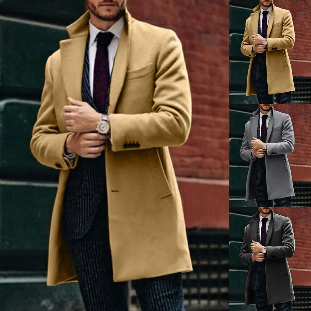 Shirts Mechanic Length Men'S For Wool Men Winter