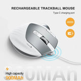 ProtoArc EM01 Trackball Mouse RGB Wireless 2.4G Bluetooth