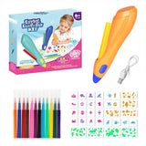 Electric Watercolor Spray Pen Children Hand-painted Color Paintbrush