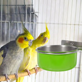 Bird Cage Feeder 2PCS Parrot Food Water Bowls