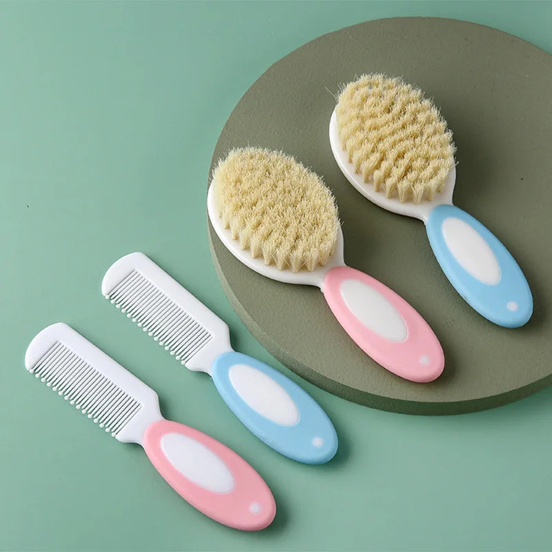 2pcs/let Baby Care Comb Set Anti-scratch Girl Hairbrush