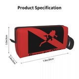 Born To Dive Padi Flag Cosmetic Bag Women