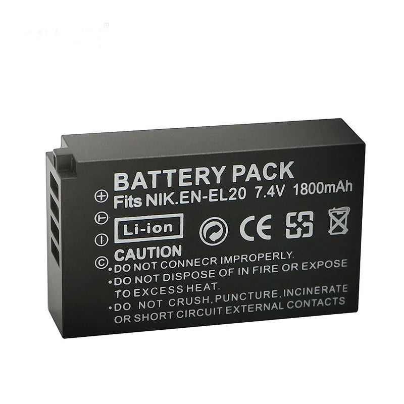 1800MAH EN EL20 EL20A BATTERY EN-EL20 EN-EL20A for