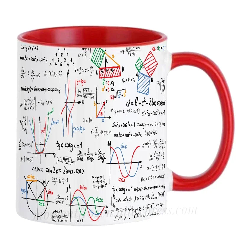 Math Teacher Mugs School Students Cups Mathematics Parabolic