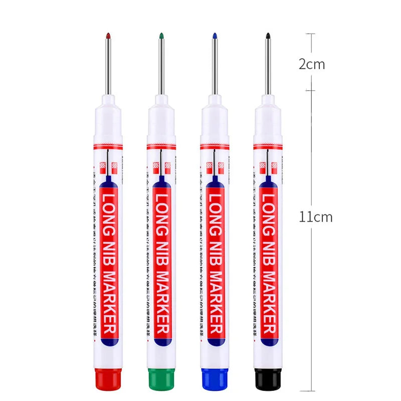 6Pcs/Set 20mm Deep Hole Long Nib Head Markers