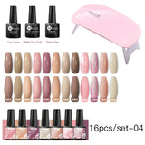 Mtssii 13/16Pcs Gel Nail Polish Set With 36W