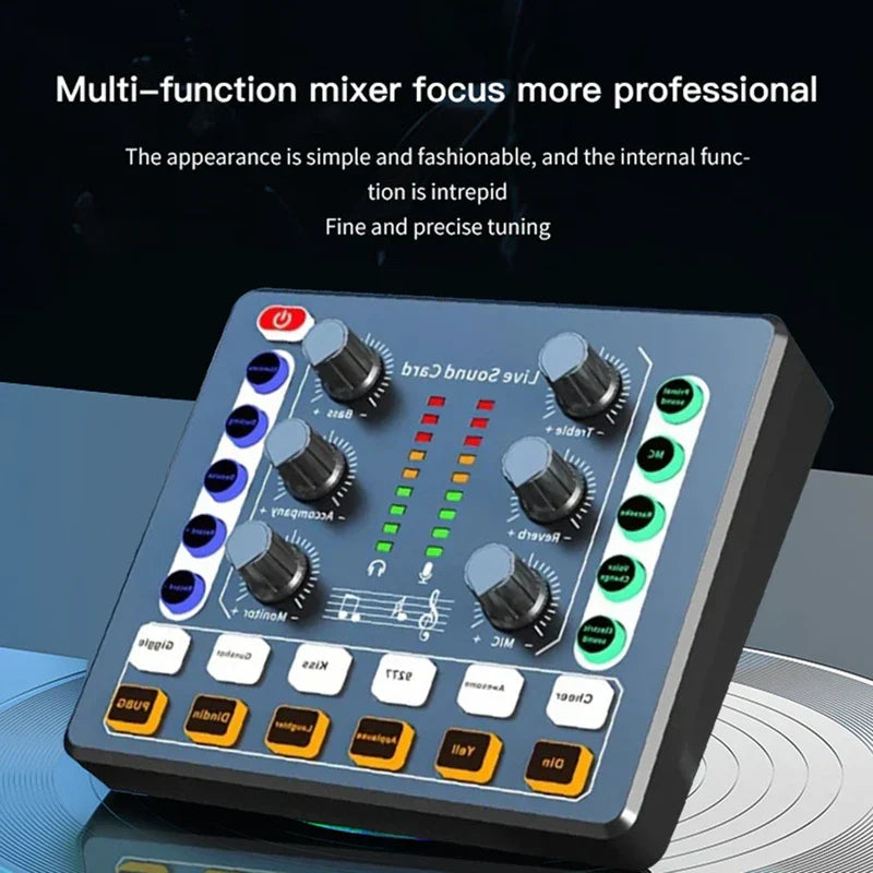 M8 Sound Card Live Broadcast Audio Interface Podcasting