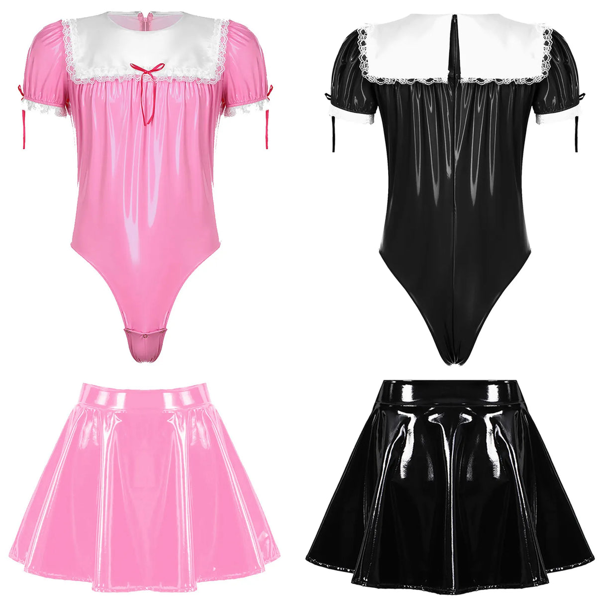 Mens Maid Costume Set Sissy Crossdresser Cosplay Party