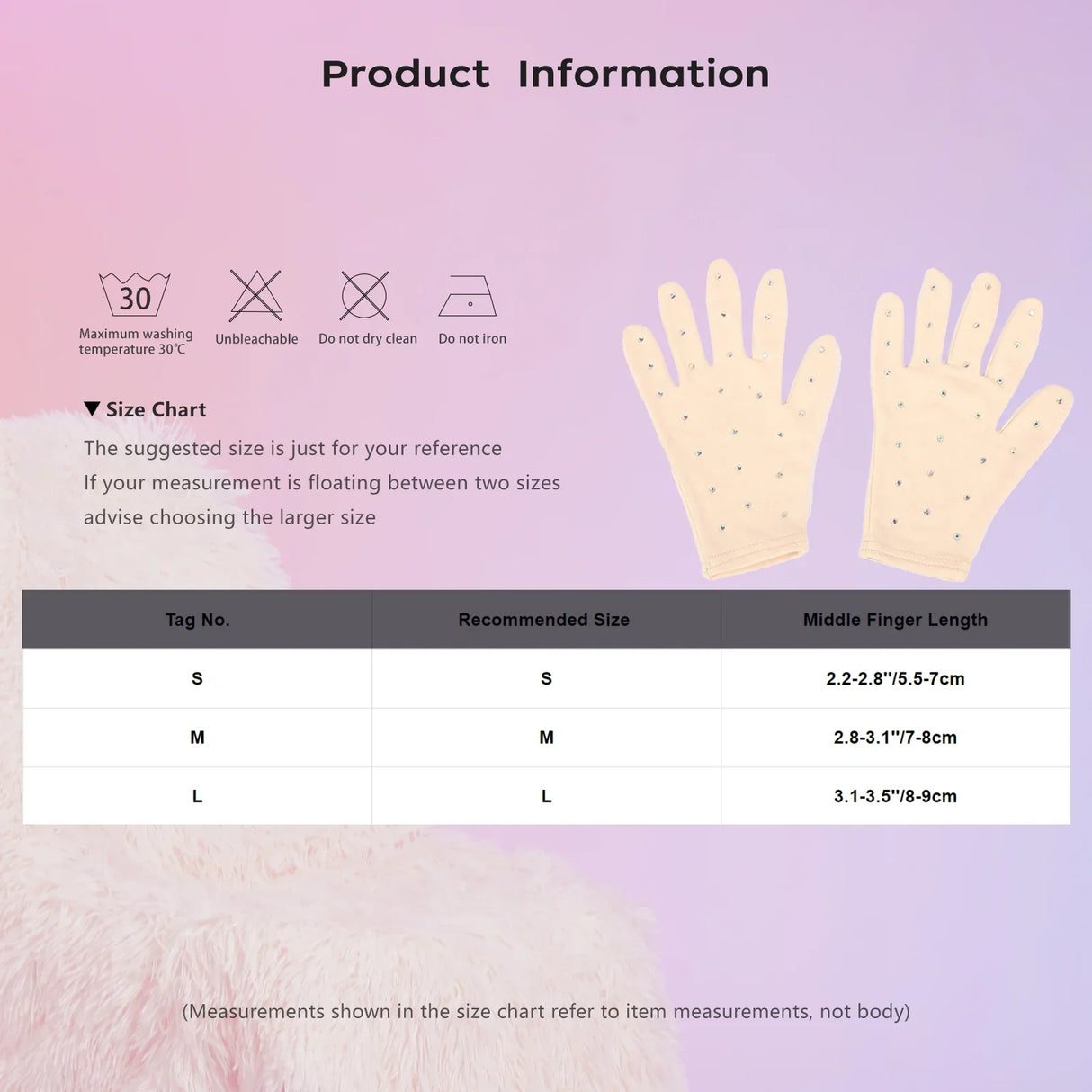 1 Pair Womens Figure Skating Gloves Children Adult