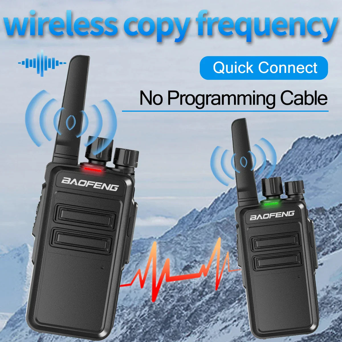 2/4 PCS Baofeng AR-12 Mini Walkie Talkie Wireless