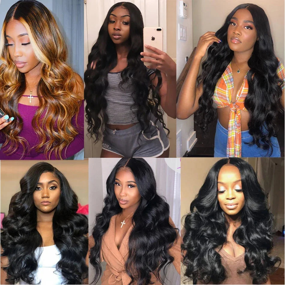 12A Body Wave Bundles With Closure 4x4 Brazilian