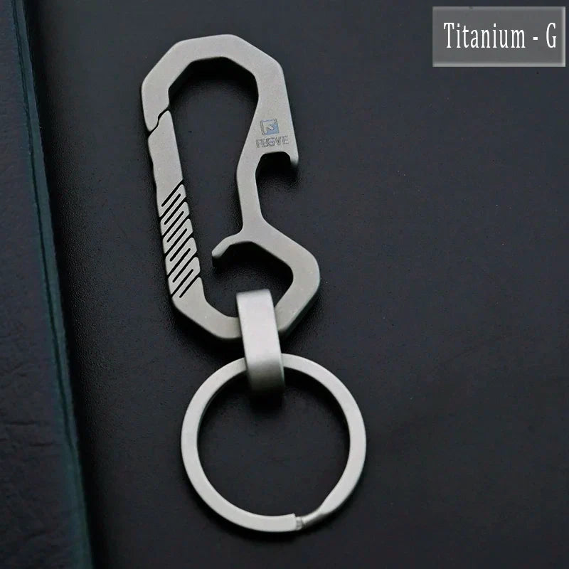 HighEnd Titanium Keychain Luxury Men Car Key Chain