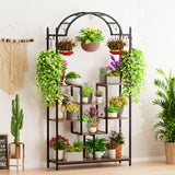 5-Tier Tall Indoor Plant Stand, 74.8'' Arched Metal
