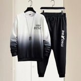 Men Suit with Long Sleeve Top Men Two-piece