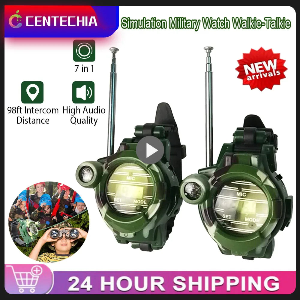 Children Education Toys 2PCS Toy Walkie Talkies Watches