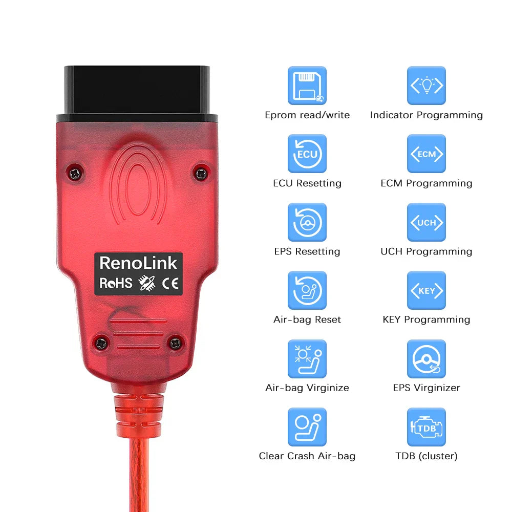 Renolink V1.99 For Renault Car OBD2 Airbag Reset