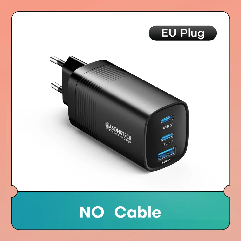 65W GaN USB Type C Charger PPS QC4.0