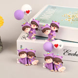 1Pair Cute Creative Cartoon Purple Pajamas Couple Car