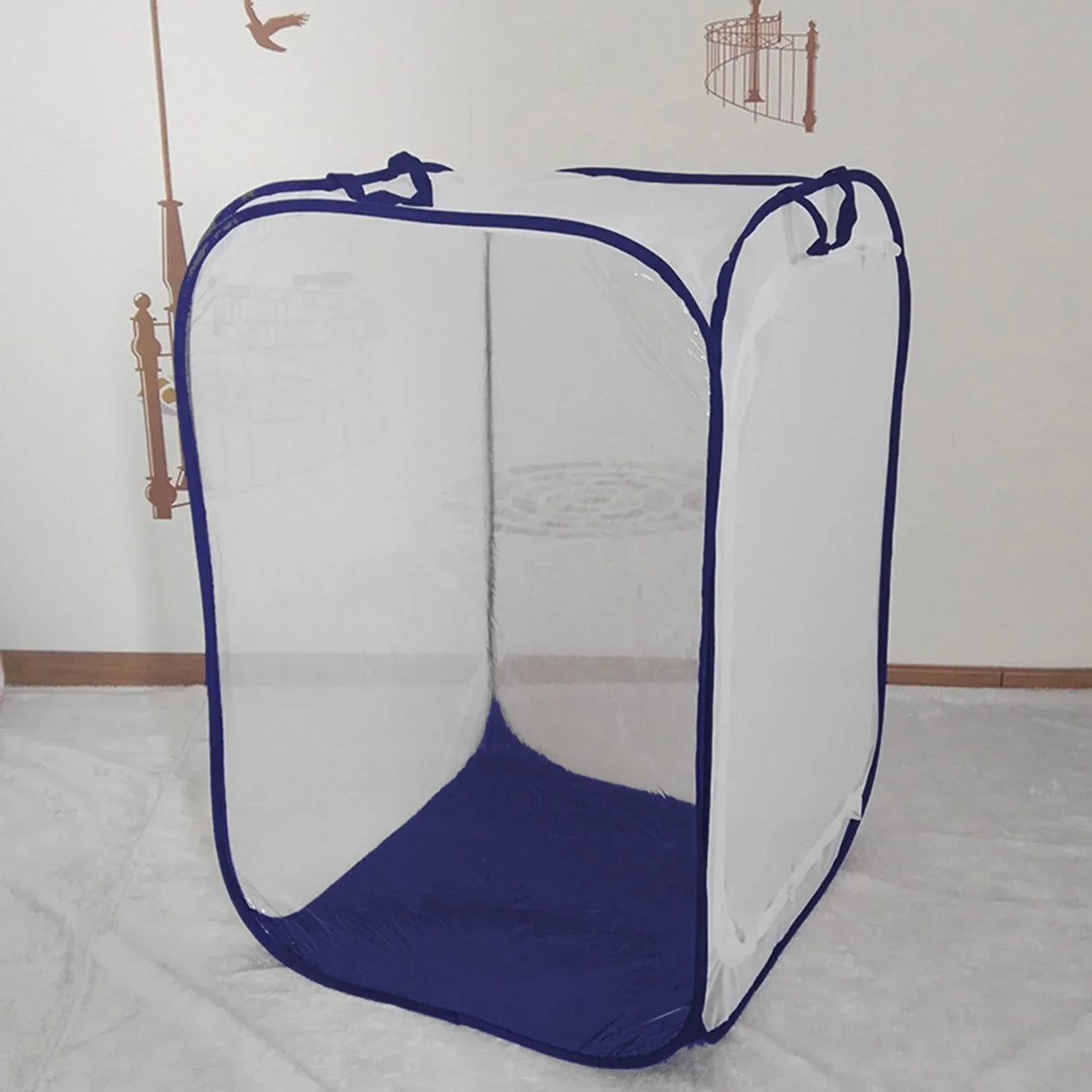 MantisIncubator Insect Cage Habitat Plant Light Transmission Folding