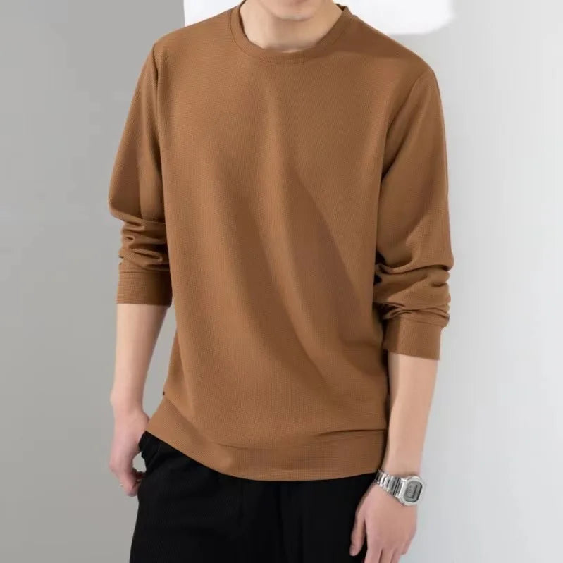 2023 Spring Autumn New Solid Color Round Neck