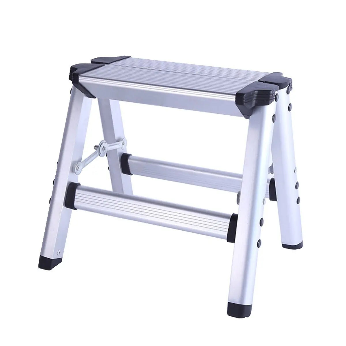 1 Step Stool Folding Ladder Aluminum Alloy Herringbone