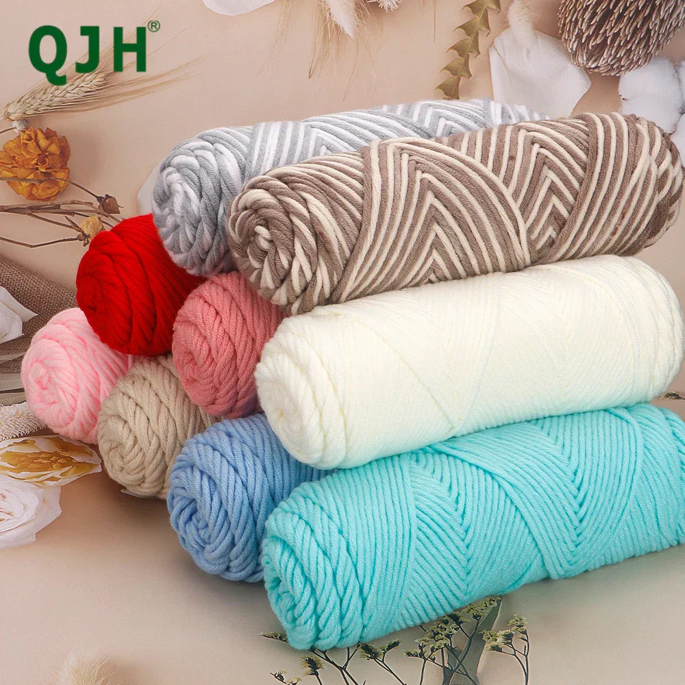 5 Pcs Cotton Select Yarn 17.63oz/500g, Light Worsted