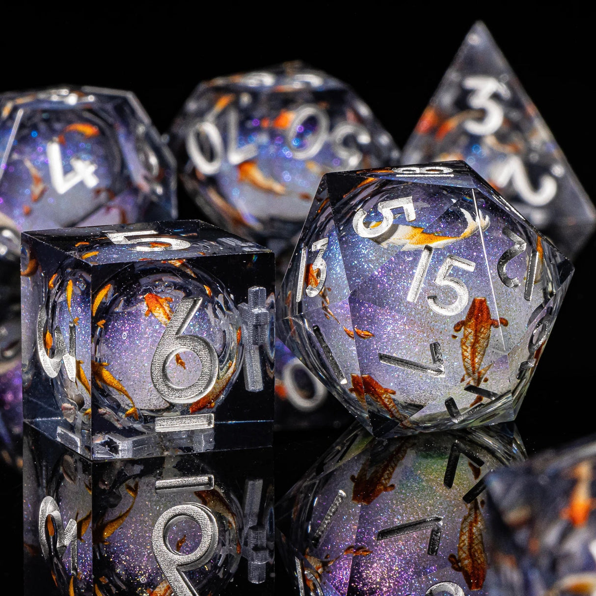 Sharp Edge Dice Dungeons and Dragons liquid core