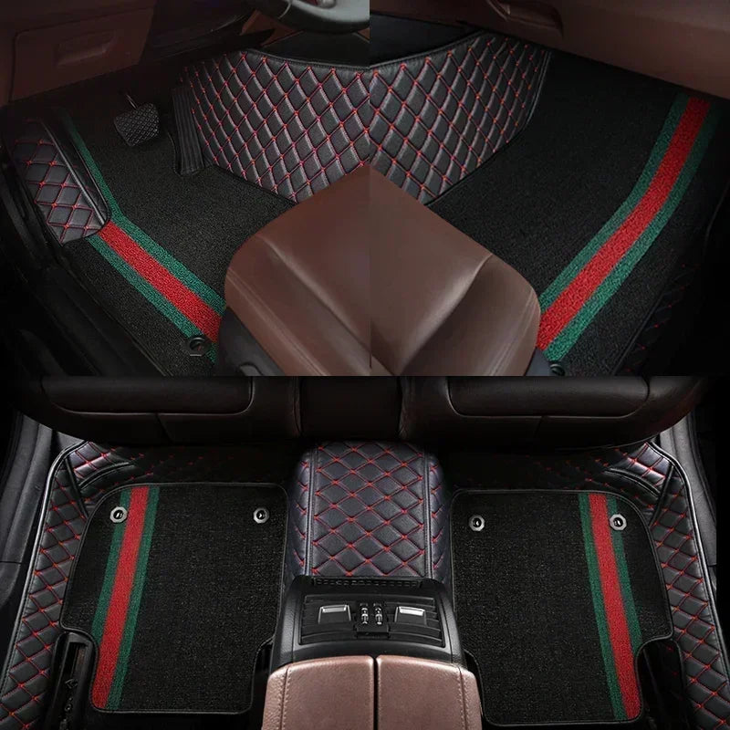 Customized Style Luxury Double Layer Car Floor Mat