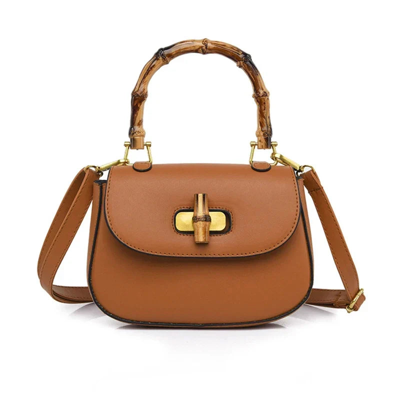Fashion Bamboo Handle Handbags Designer Women Shoulder Bags
