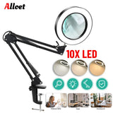 HD30 10X LED Magnifying Magnifier Illuminated Magnifier Lamp