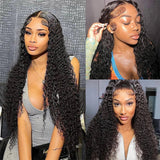 12A Kinky Curly Human Hair Bundles With Frontal