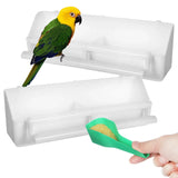 Cage Food Box Bird Spoon Water Dispenser Birds