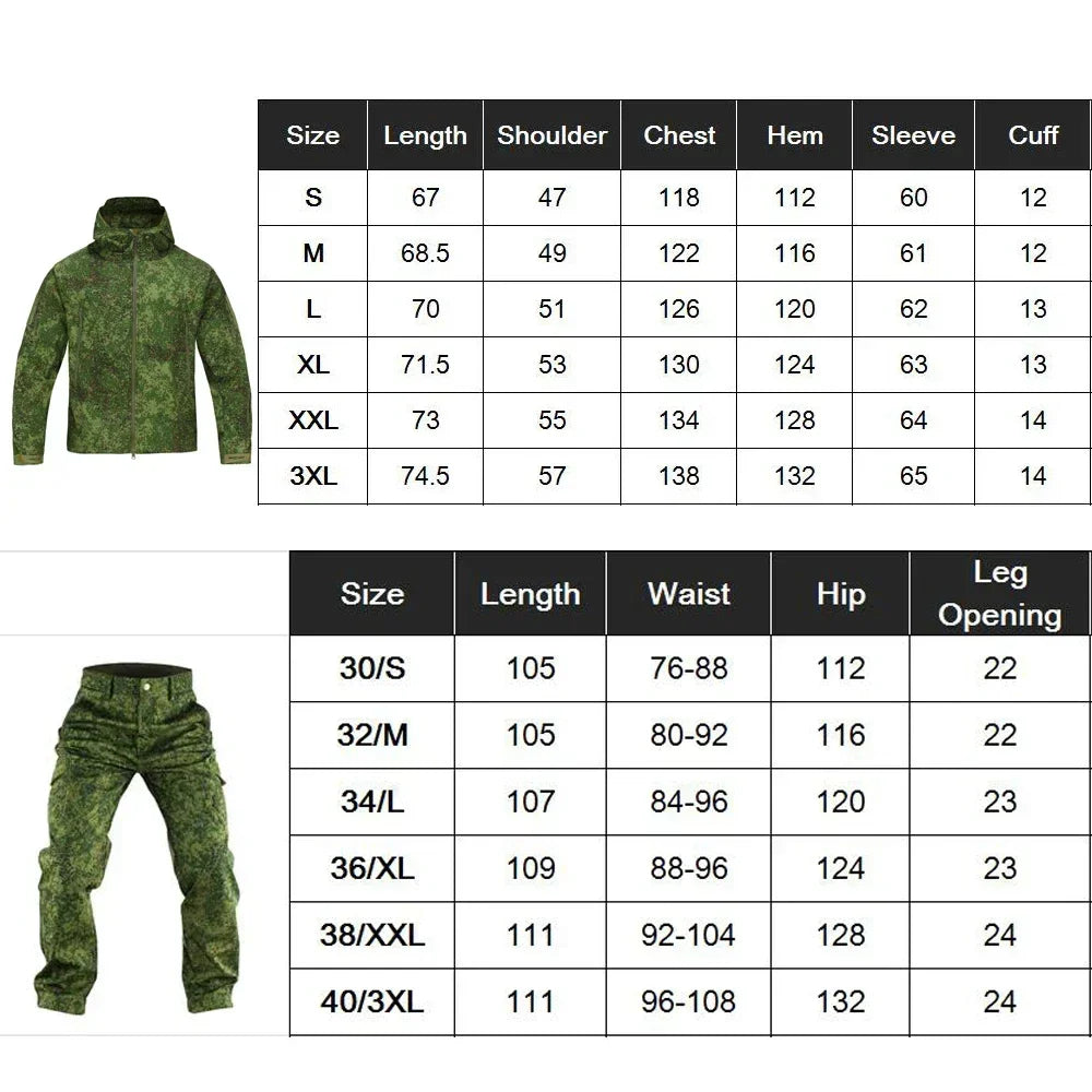 Russian Camo EMR 2 Pcs Sets Men Tactical