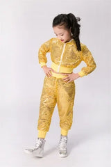 Children Sequin Hip-hop Jazz Dance Costume Girls Student