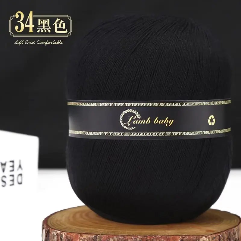 150g Solid Color Silk Cotton Yarn Soft Yarn