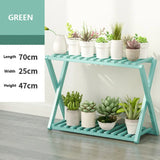 Wooden Multilayer Flowerpot Organizer Flower Holder Balcony Stand